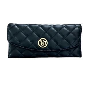 Badgley Mischka Black Quilted Wallet